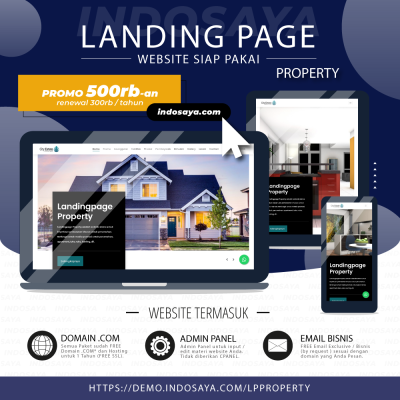 Website LANDINGPAGE PROPERTY PROMO hanya 500rb  Is